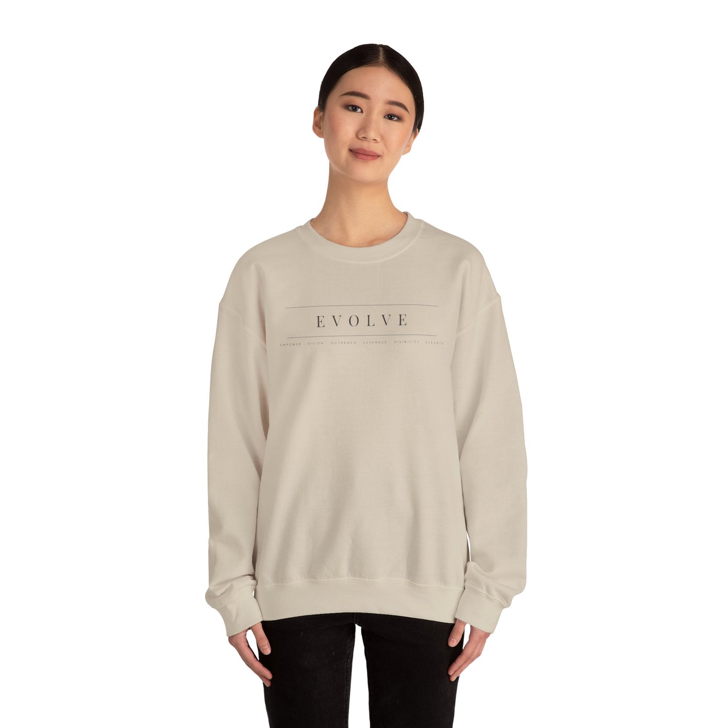 Evolve Sweatshirt White/Tan