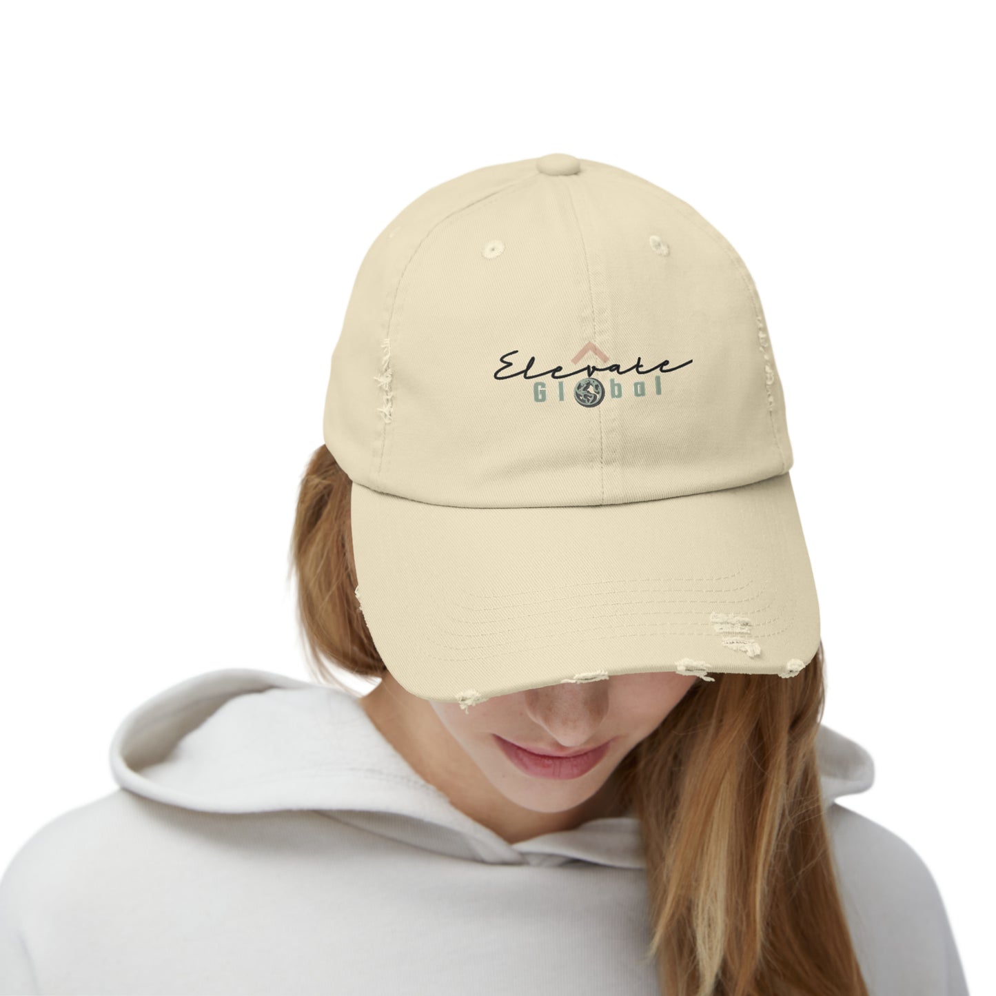 Elevate Global Unisex Distressed Cap