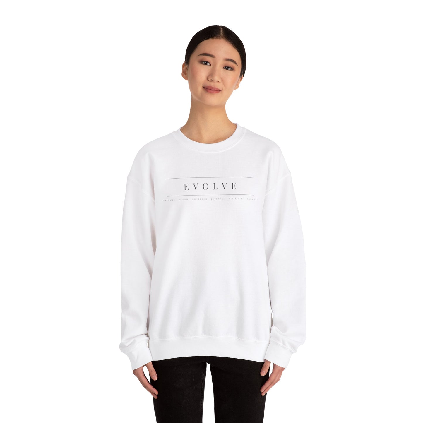 Evolve Sweatshirt White/Tan